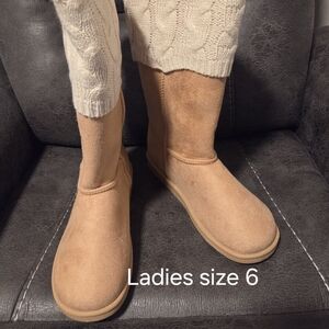 Tan Suede Women's Boots